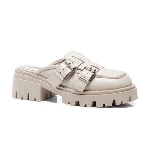 Free People Buckle Lyra Lug Loafer Mule // Color: Off White // Size: 37 (6.5/7)